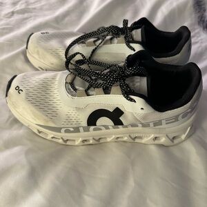 On Running Cloudtec White and Black Shoes